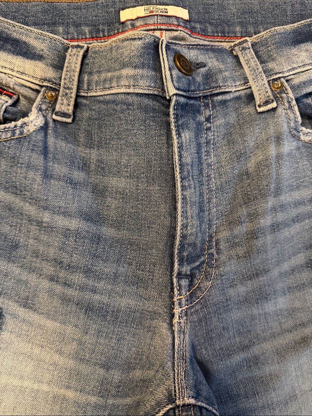 Tommy Hilfiger Faded Blue High-Rise Denim Jeans